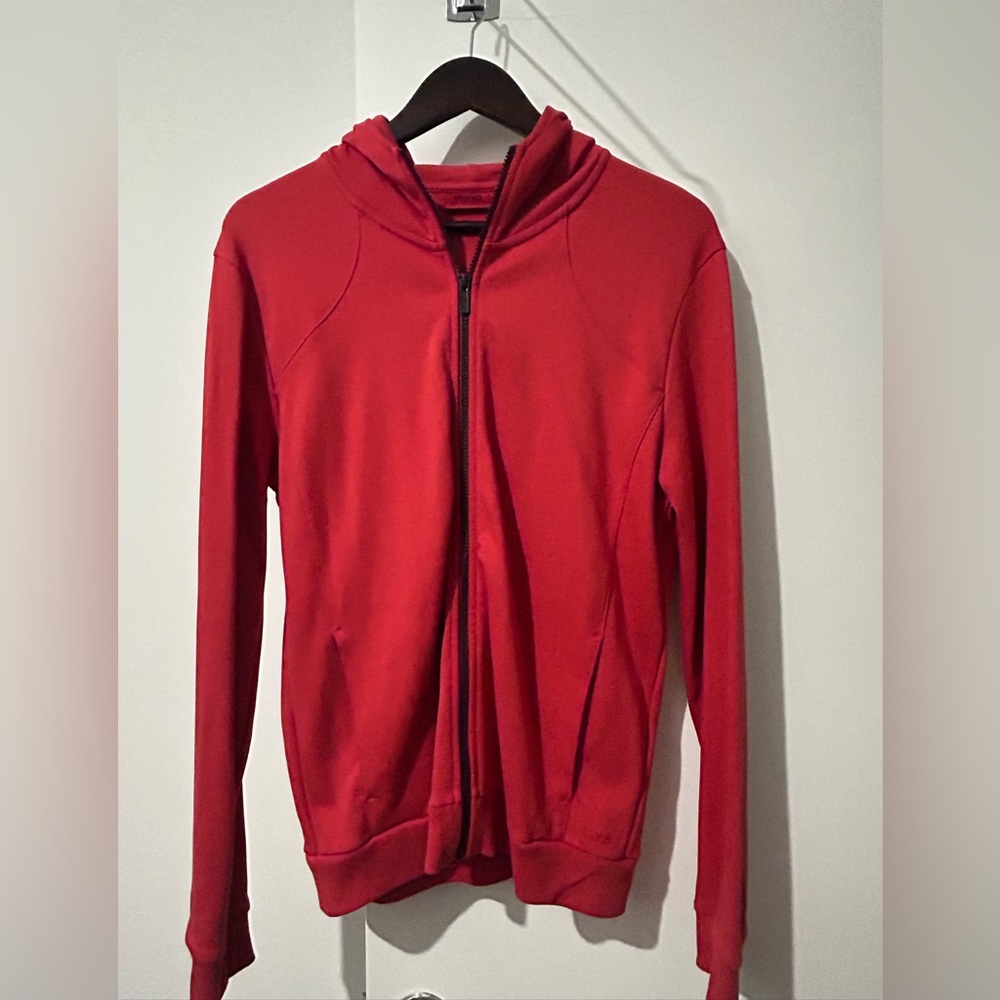 Hugo Boss Zip-Up Sweatshirt - Medium - Red